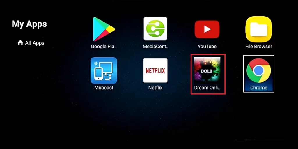 DreamOnline dans My Apps